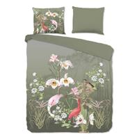 Dekbedovertrek Katoen - Lits-Jumeaux (240x220 cm) - Meerkleurig Katoen - Dessin: Bloemen, Dieren, Natuur - Good Morning - Dekbed-Discounter.nl