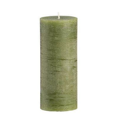 Stompkaars rustiek Sfeer - olijfgroen - 17 cm - Leen Bakker