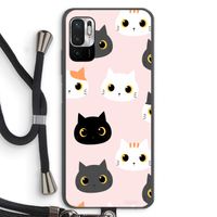 Katten: Xiaomi Redmi Note 10 5G Transparant Hoesje met koord