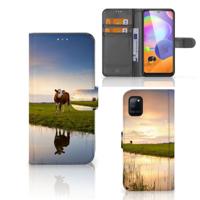 Samsung Galaxy A31 | Telefoonhoesje | Met pasjeshouder | Koe