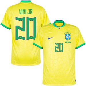 Brazilië Shirt Thuis 2022-2023 + Vini Jr 20