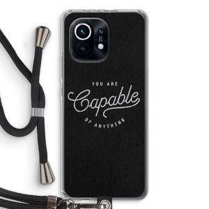 Capable: Xiaomi Mi 11 Transparant Hoesje met koord