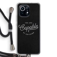 Capable: Xiaomi Mi 11 Transparant Hoesje met koord