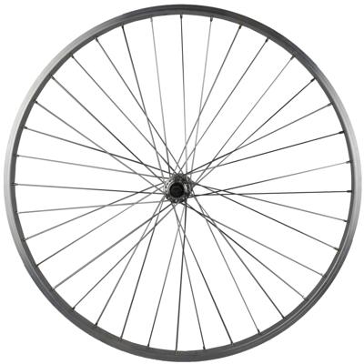 Roland voorwiel p24 28" 36g vaste as alu zilver