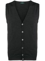 Zanone v-neck knitted vest - Gris