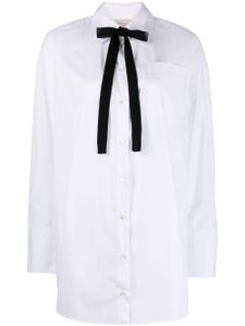 Semicouture chemise à détails de nœuds - Blanc