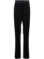 Giorgio Armani high-waisted straight-leg trousers - Bleu