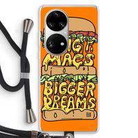 Big Macs Bigger Dreams: Huawei P50 Pro Transparant Hoesje met koord