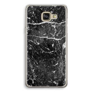 Zwart marmer: Samsung Galaxy A5 (2016) Transparant Hoesje