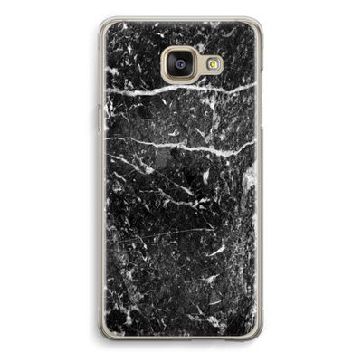 Zwart marmer: Samsung Galaxy A5 (2016) Transparant Hoesje