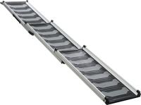 TRIXIE LOOPPLANK TELESCOPISCH TOT 90 KG ZWART / GRIJS 78-175X40 CM
