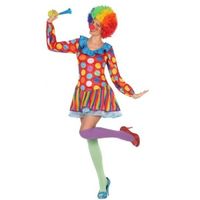 Clown verkleed jurkje/kostuum voor dames