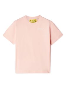 Off-White Kids t-shirt en coton à imprimé Arrows - Rose