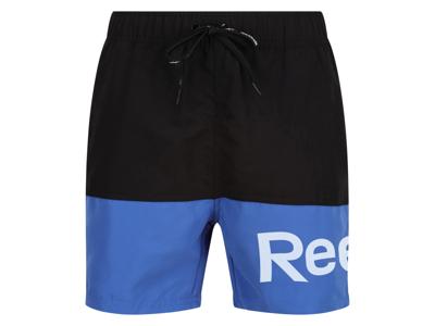 Reebok Heren zwembroek (Zwart/blauw, L)