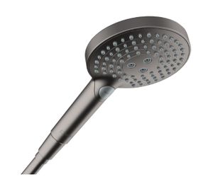 Hansgrohe Raindance Select S handdouche 3 standen zwart chroom geborsteld