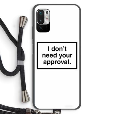 Don't need approval: Xiaomi Redmi Note 10 5G Transparant Hoesje met koord