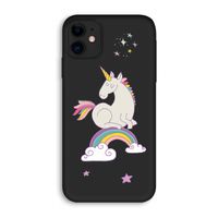 Regenboog eenhoorn: iPhone 11 Biologisch afbreekbaar hoesje