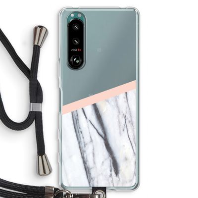 A touch of peach: Sony Xperia 5 III Transparant Hoesje met koord