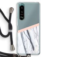 A touch of peach: Sony Xperia 5 III Transparant Hoesje met koord