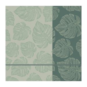 DDDDD theedoek monstera 60x65 cm laurel