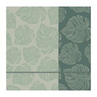 DDDDD theedoek monstera 60x65 cm laurel
