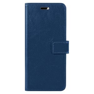 Basey Apple iPhone 13 Pro Max Hoesje Book Case Kunstleer Cover Hoes - Donkerblauw
