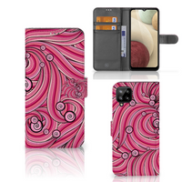 Samsung Galaxy A12 Hoesje Swirl Pink - thumbnail