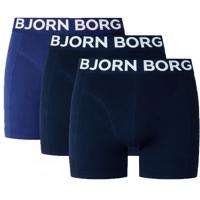 Bjorn Borg Boxershorts Organic cotton 3-pack blauw-zwart