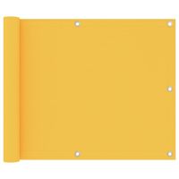 VidaXL Balkonscherm 75x400 cm oxford stof geel