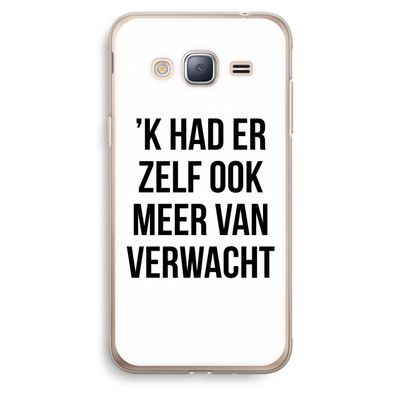 Meer verwacht: Samsung Galaxy J3 (2016) Transparant Hoesje