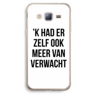 Meer verwacht: Samsung Galaxy J3 (2016) Transparant Hoesje