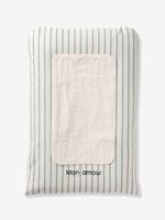 Personaliseerbare aankleedkussenhoes HANOÏ saliegroen