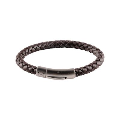 AZE Jewels Armband Junior Iron Single String Brown | Maat S