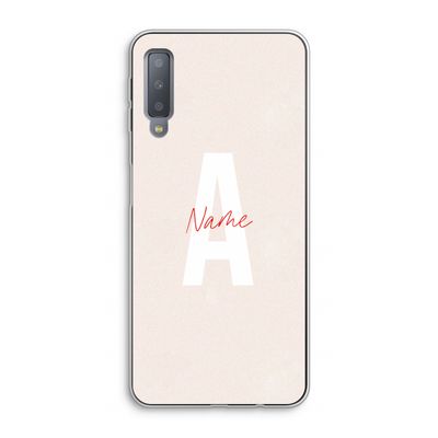 Strawberry Milkshake: Samsung Galaxy A7 (2018) Transparant Hoesje