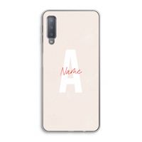 Strawberry Milkshake: Samsung Galaxy A7 (2018) Transparant Hoesje