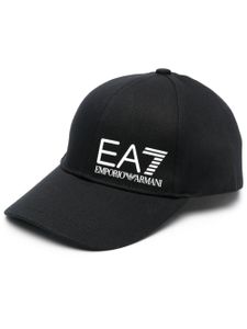 Ea7 Emporio Armani casquette à logo imprimé - Noir