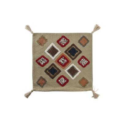 Kussenhoes DKD Home Decor Multicolour Franjes 50 x 1 x 50 cm