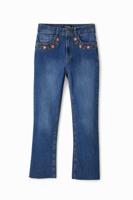 Cropped flared jeans - BLUE - 34