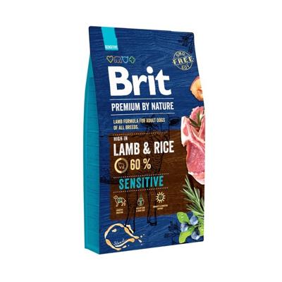 BRIT Premium by Nature Adult Sensitive Lamb and Rice - droog hondenvoer - 8 kg
