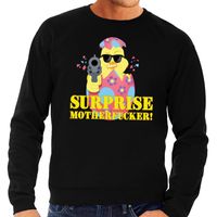 Foute paas sweater zwart surprise motherfucker voor heren