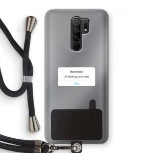Reminder: Xiaomi Redmi 9 Transparant Hoesje met koord