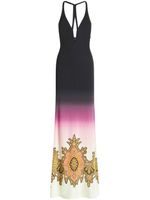 ETRO robe longue à effet dégradé - Noir
