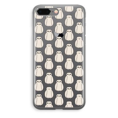 Uilen: iPhone 8 Plus Transparant Hoesje