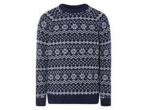 LIVERGY Heren Kersttrui (Blauw, XXL)