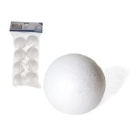 Piepschuim hobby vormen DIY ballen - 8x - styropor bollen - 5 cm