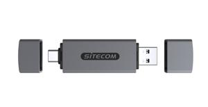 Sitecom MD-1011 geheugenkaartlezer USB 2.0 Type-A/Type-C Grijs