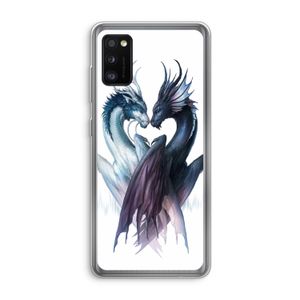 Yin Yang Dragons: Samsung Galaxy A41 Transparant Hoesje