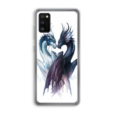 Yin Yang Dragons: Samsung Galaxy A41 Transparant Hoesje