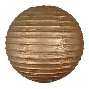 Luxe bol lampion goud 25 cm