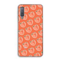 Just peachy: Samsung Galaxy A7 (2018) Transparant Hoesje